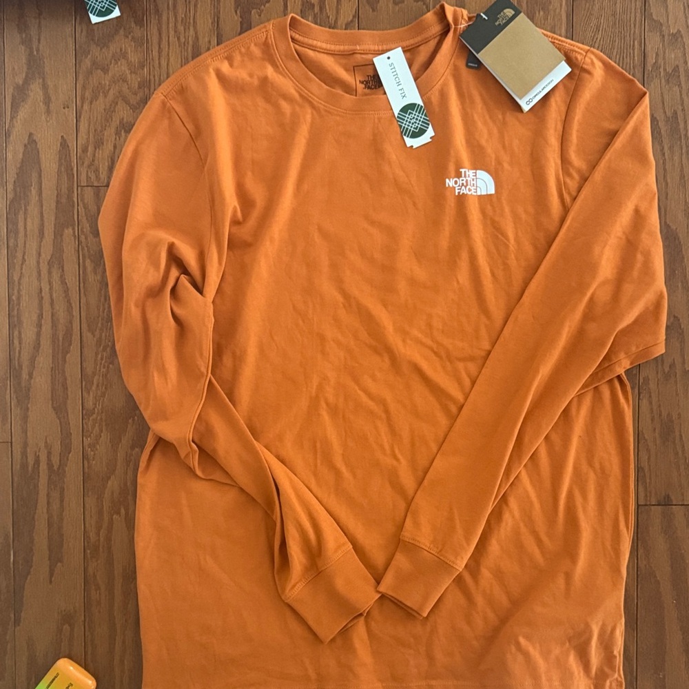 The North Face Men's Vibrant Orange Long Sleeve Shirt